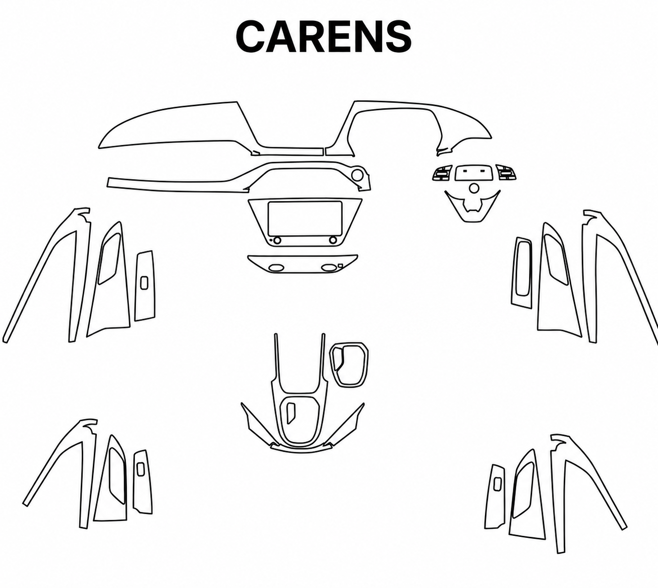 Kia Carens Interior PreCut PPF