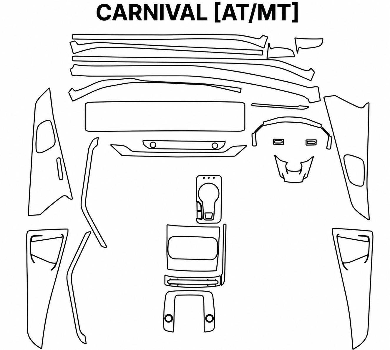 KIA CARNIVAL [AT/MT] Interior PreCut PPF