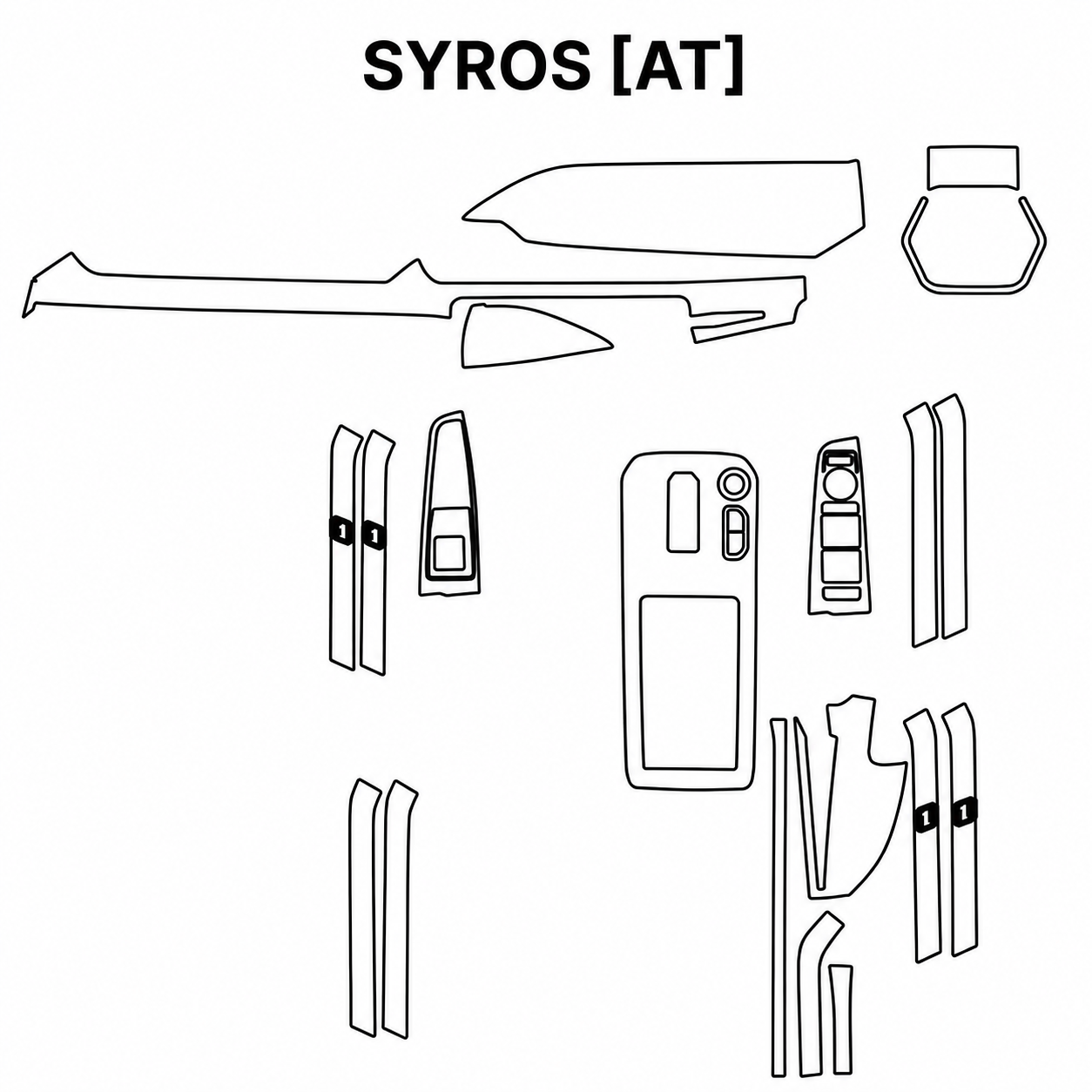 Kia Syros [AT] Interior PreCut PPF